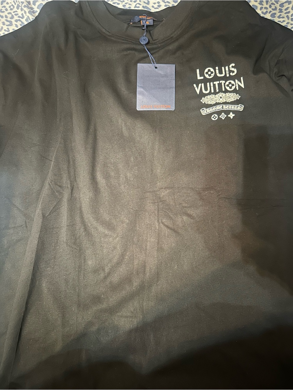 Louis Vuitton Black Graphic Short Sleeve Tee - Picture 2 of 3